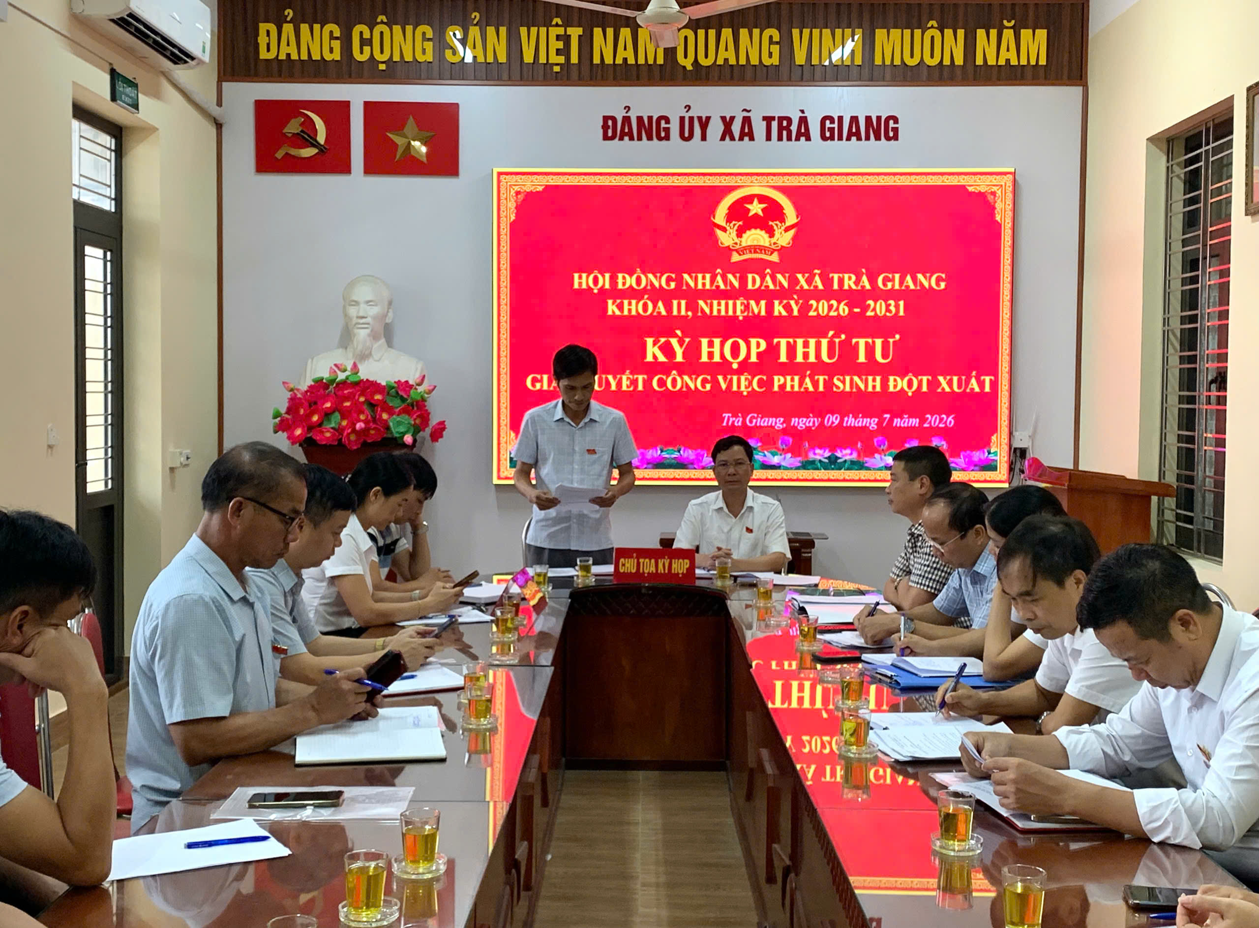 HĐND xã Trà Giang nhiệm kỳ 2026-2031 tổ chức Kỳ họp thứ tư