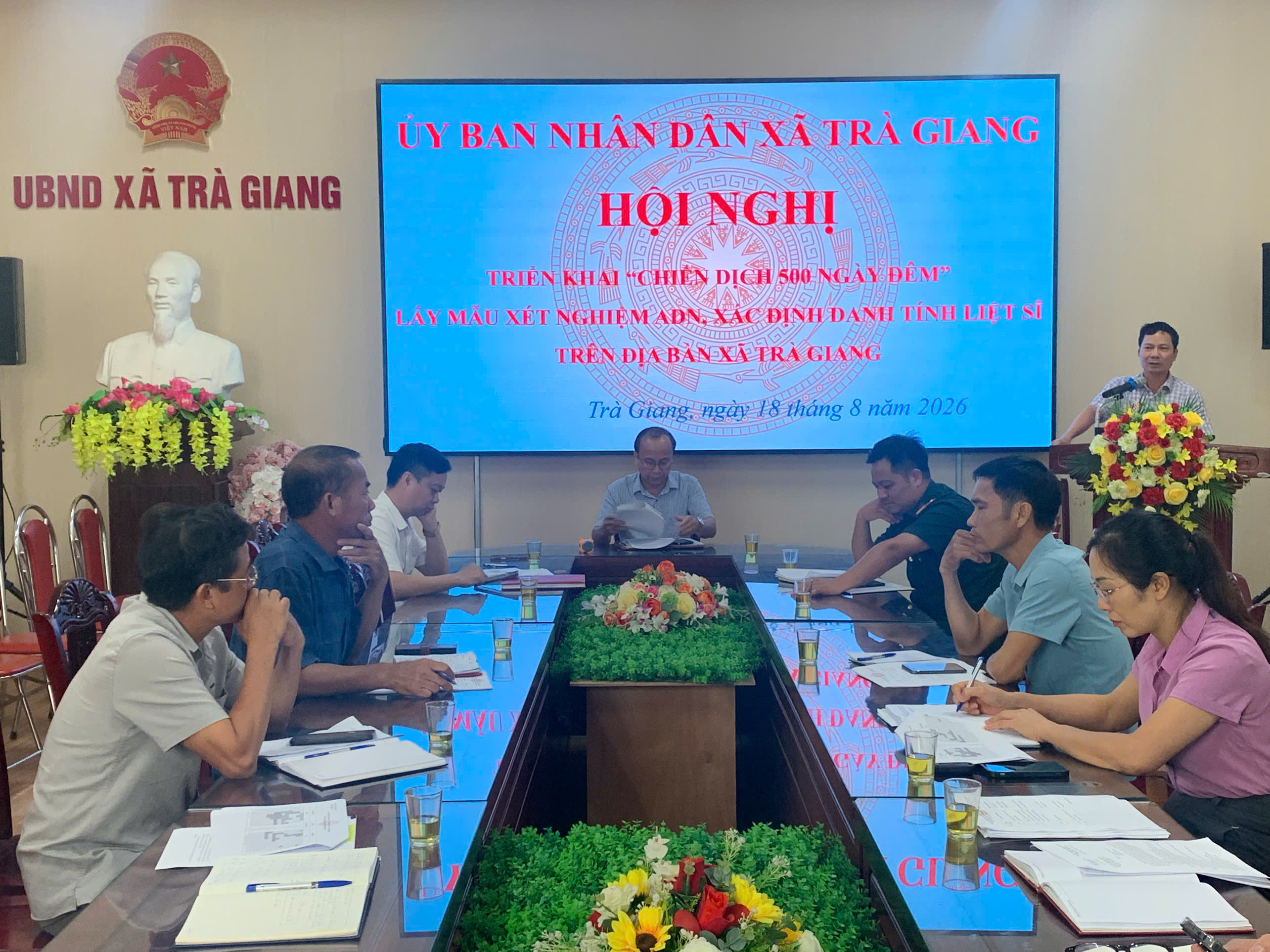 Trà Giang: Triển khai kế hoạch, đẩy nhanh việc lấy mẫu hài cốt liệt sĩ chưa xác định được thông tin tại Nghĩa trang liệt sĩ Hồng Thái