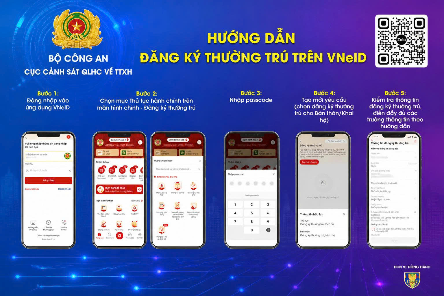 Công an xã Trà Giang thông tin những điều người dân cần biết khi thực hiện thủ tục về cư trú