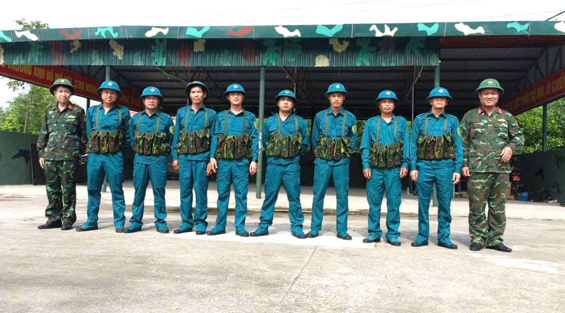 Kết thúc huấn luyện dân quân năm thứ nhất đạt kết quả cao