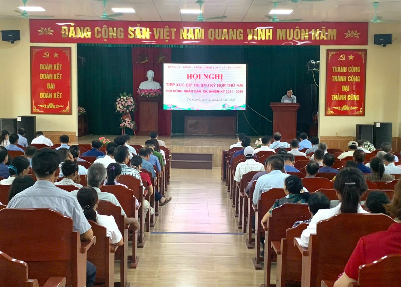 Hội nghị tiếp xúc cử tri với đại biểu HĐND xã nhiệm kỳ 2021-2026 sau kỳ họp thứ II