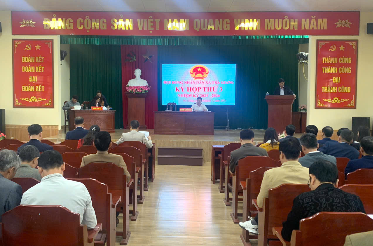 HĐND xã tổ chức Kỳ họp thứ 3, nhiệm kỳ 2021-2026
