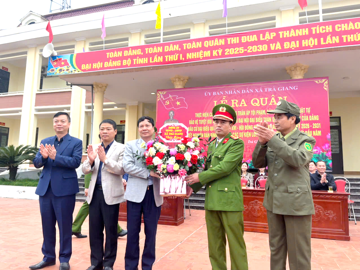 Lễ ra quân thực hiện mở đợt cao điểm tấn công, trấn áp tội phạm, bảo đảm an ninh, trật tự